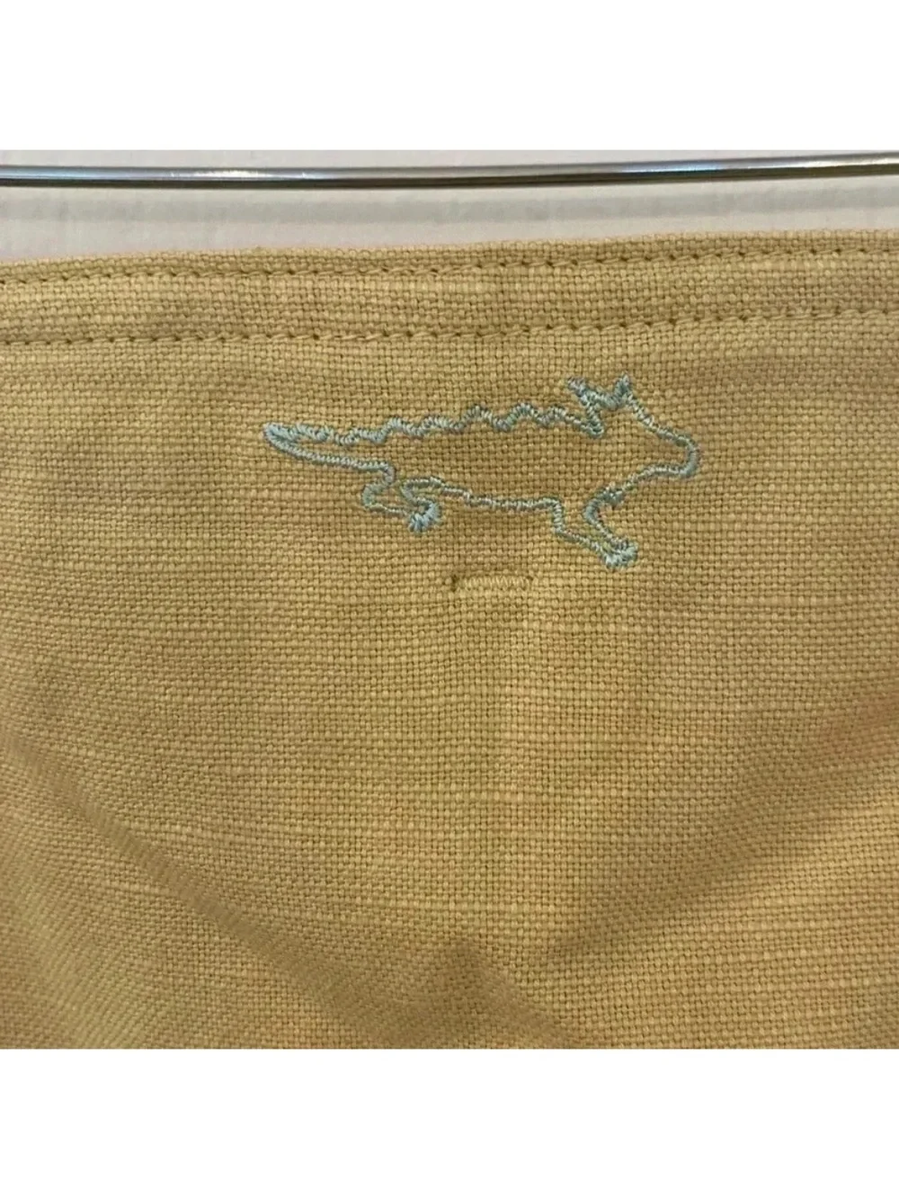Horny Toad Linen Blend Short Aline Woven Skirt Casual Preppy Button Down.